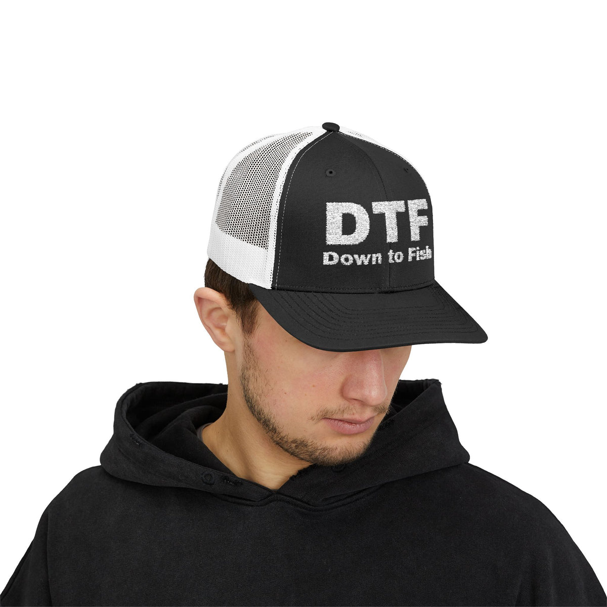 DTF - "Down to Fish" Snapback Trucker Cap