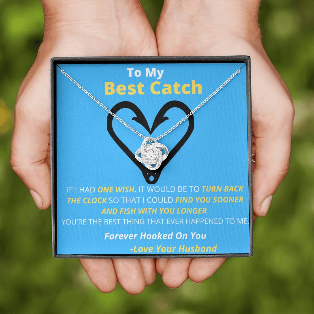 My Best Catch Love Knot Necklace