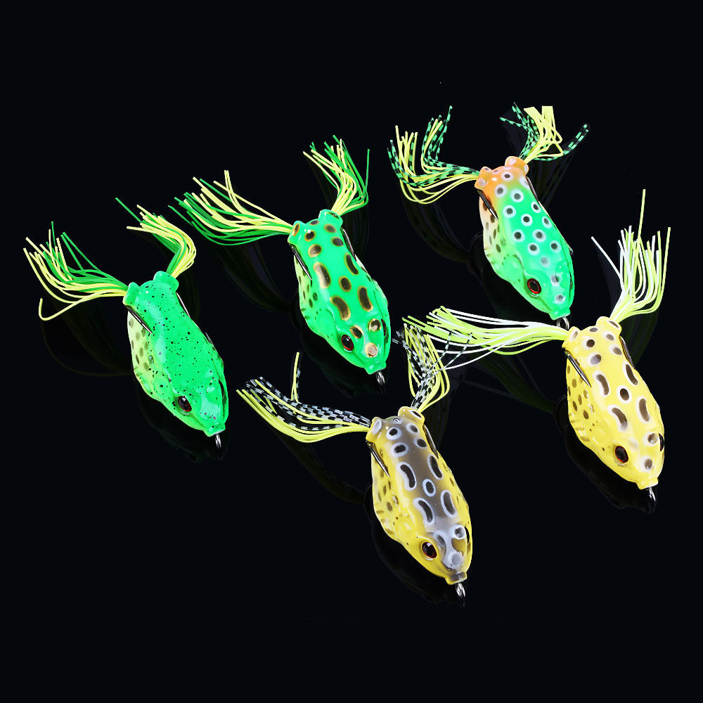 5Pcs Large Frog Topwater Fishing Lure