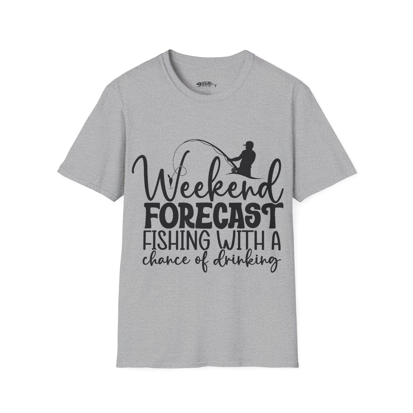 "Weekend Forcast" T-Shirt for Anglers