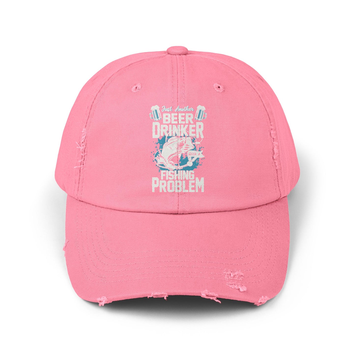 "Fishing Problem" Distressed Fishing Cap