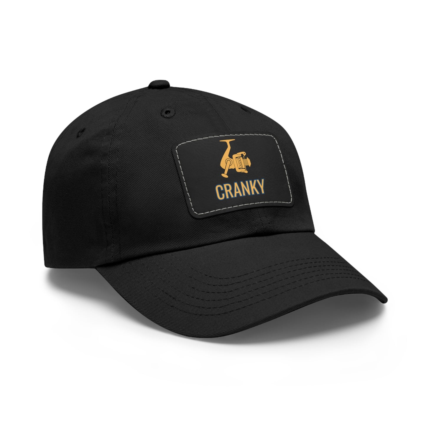 Cranky Dad Hat with Leather Patch (Rectangle)