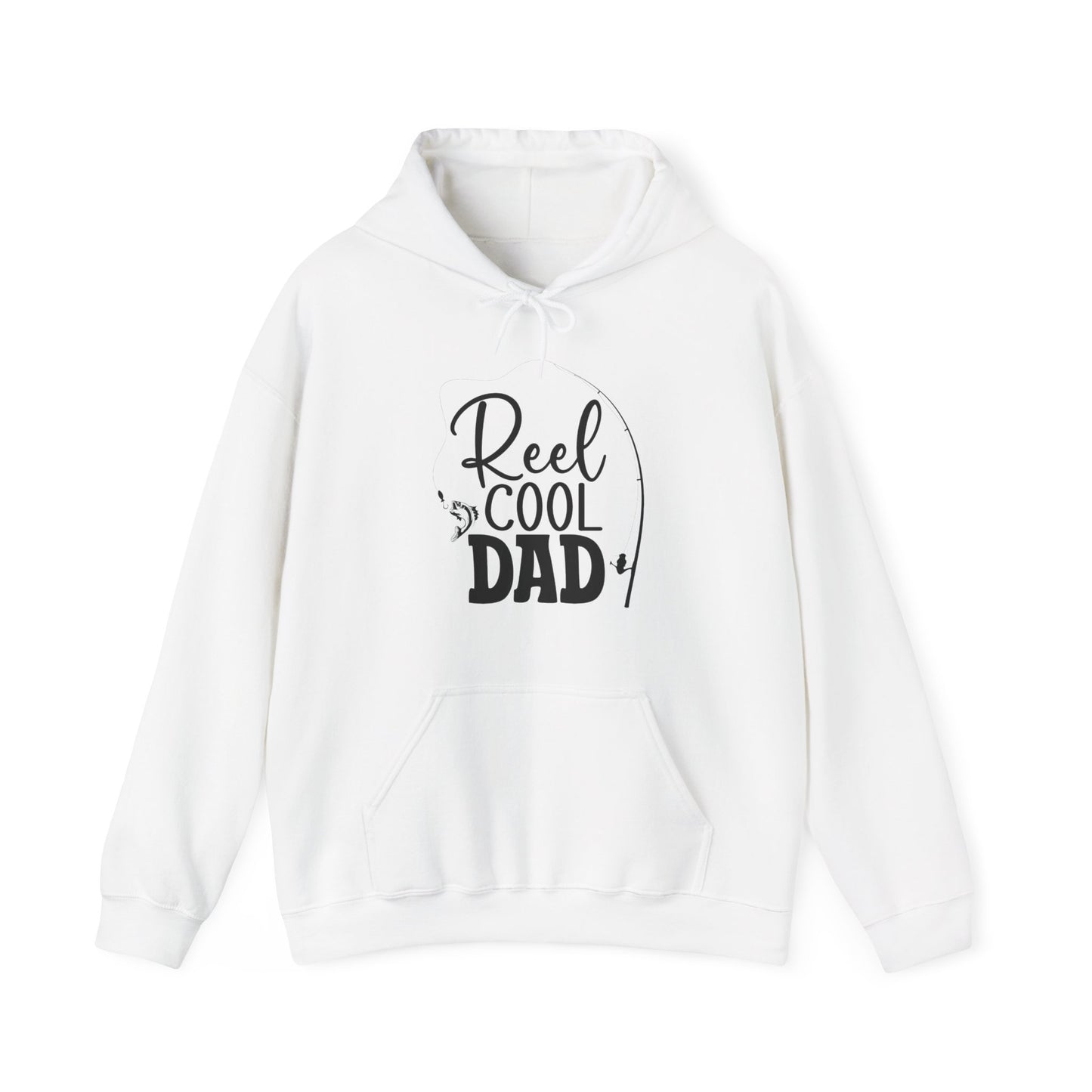 "Reel Cool Dad" Unisex Heavy Blend™ Hooded Sweatshirt