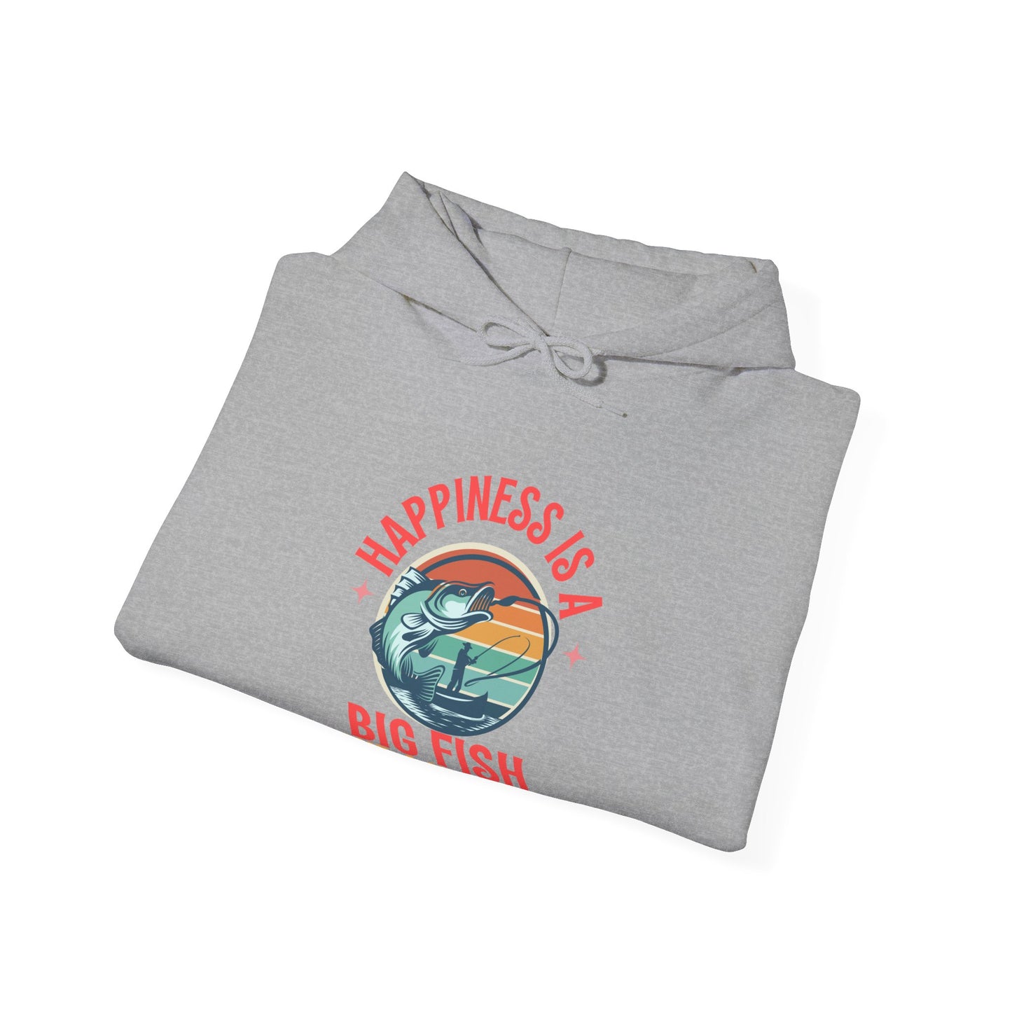 "Happiness is a Big Fish" Unisex Heavy Blend™ Hooded Sweatshirt