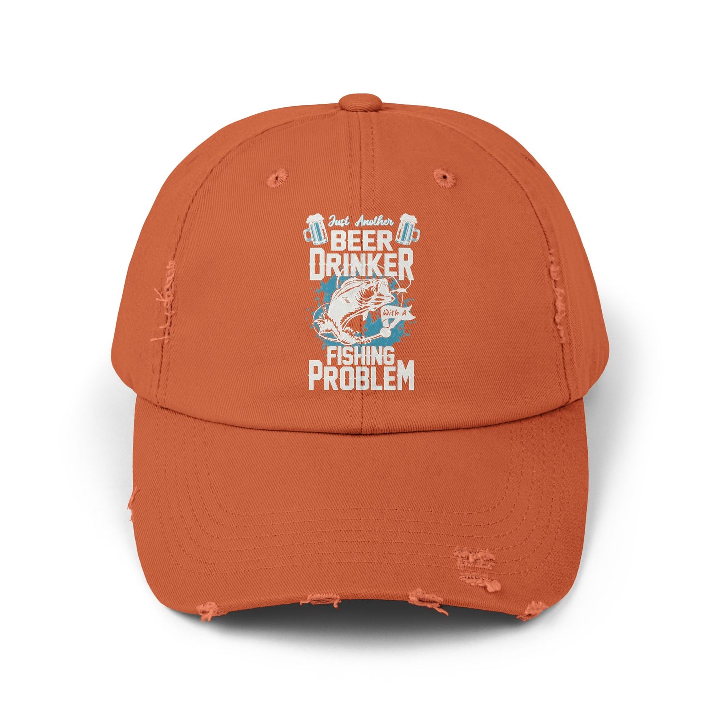 "Fishing Problem" Distressed Fishing Cap