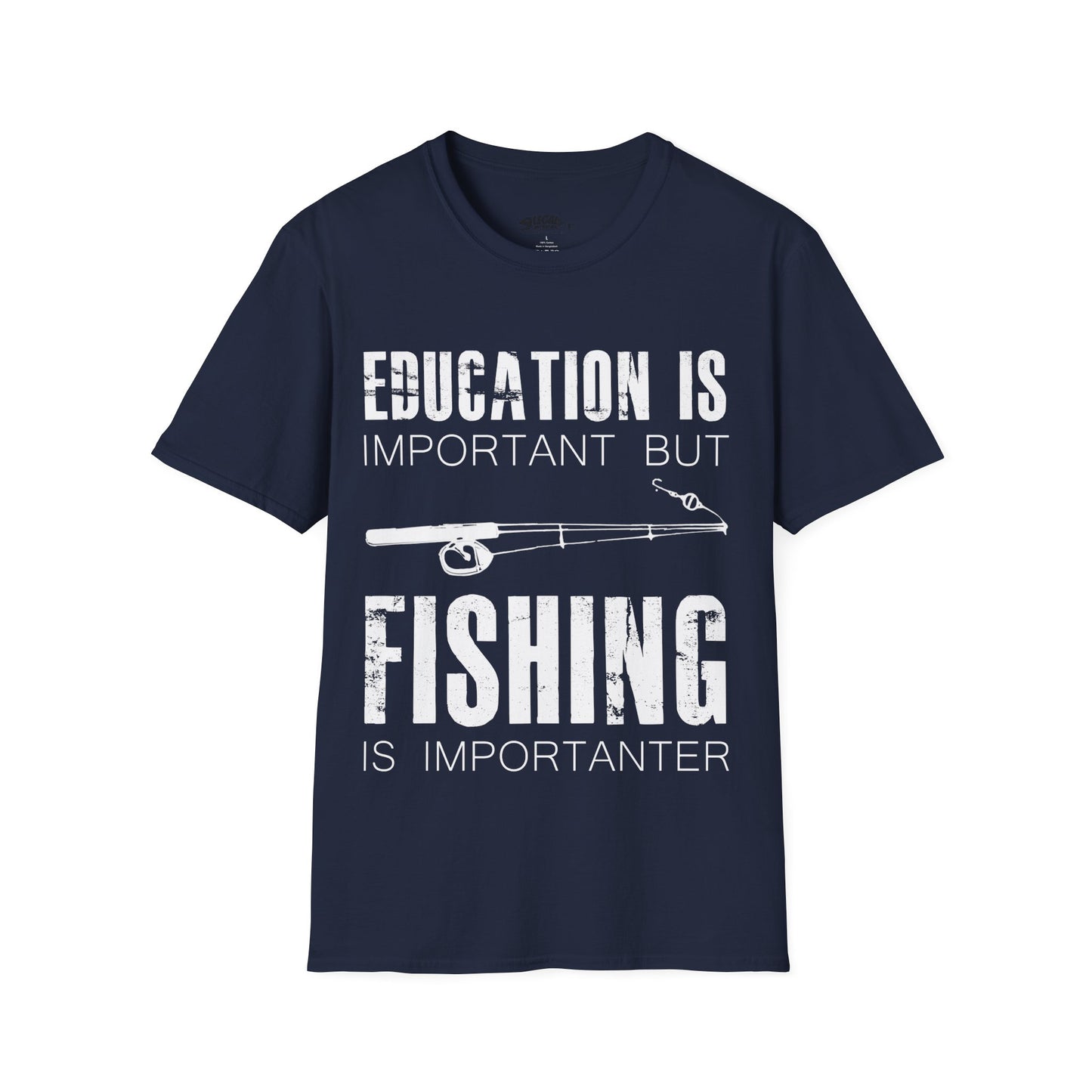"Education is Important" T-Shirt for Anglers