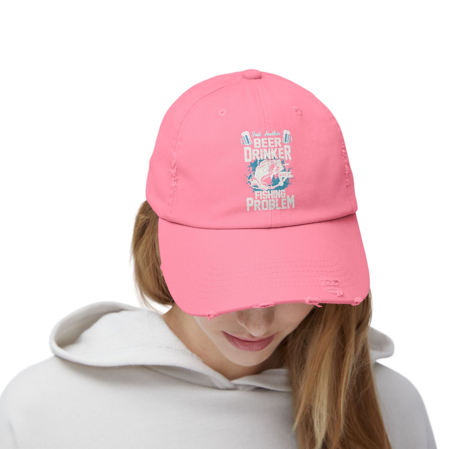 "Fishing Problem" Distressed Fishing Cap