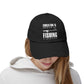 "Fishing is Importanter" Distressed Fishing Cap
