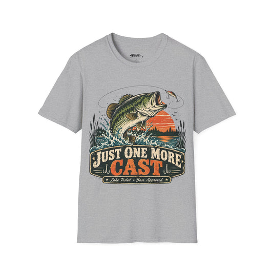 "Just One More Cast" T-Shirt for Anglers
