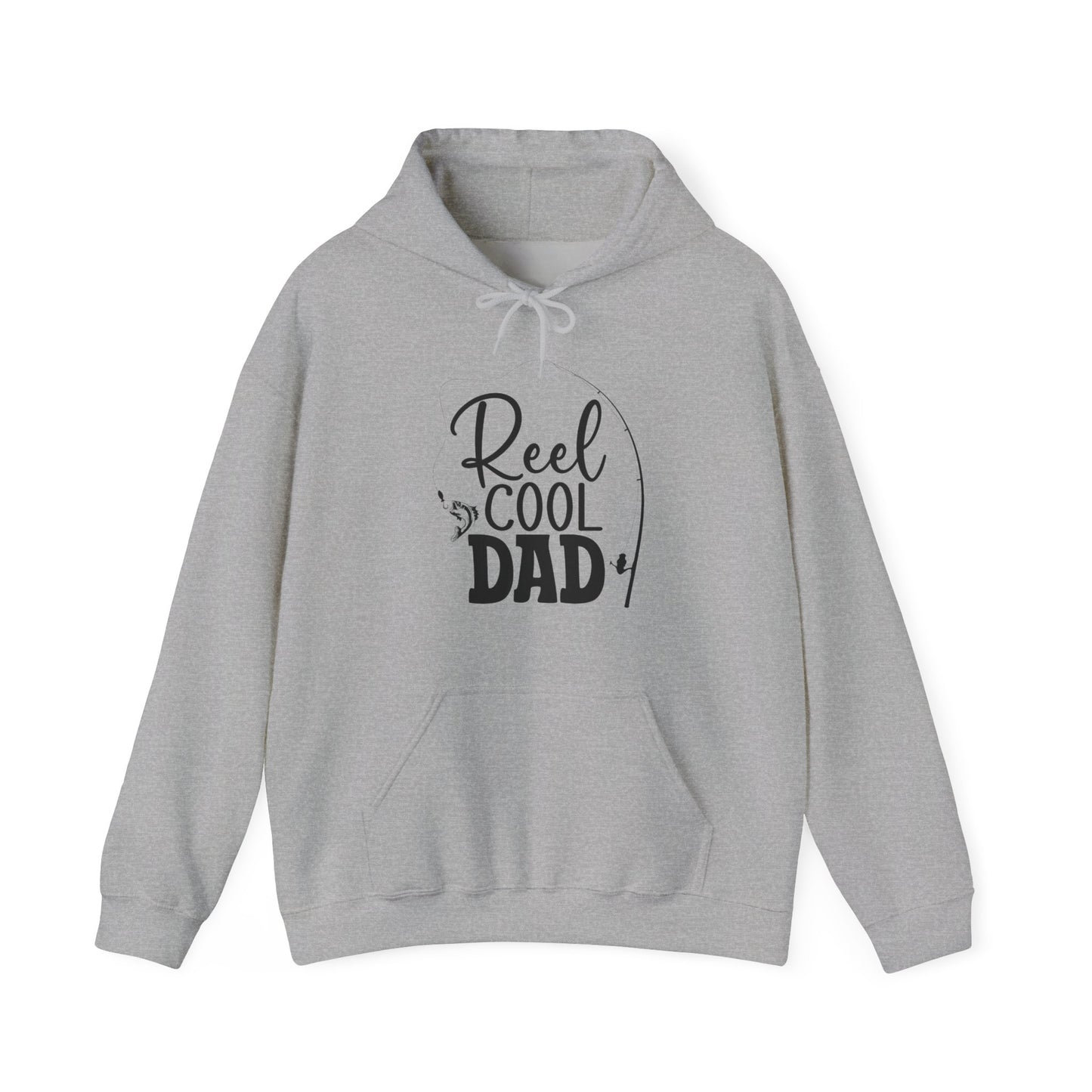 "Reel Cool Dad" Unisex Heavy Blend™ Hooded Sweatshirt