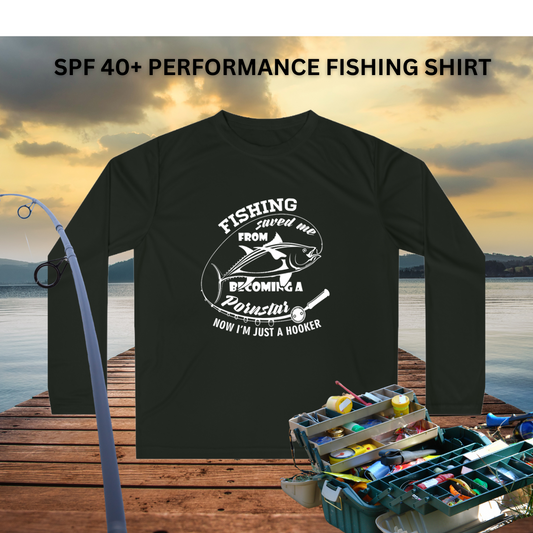 Fishing Saved Me Performance Fishing Shirt