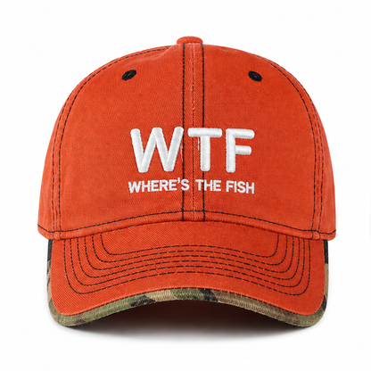 NEW - "Embroidered" WTF Fishing Caps