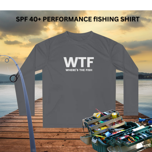 WTF? Where's the Fish Sun Protection Fishing Shirt