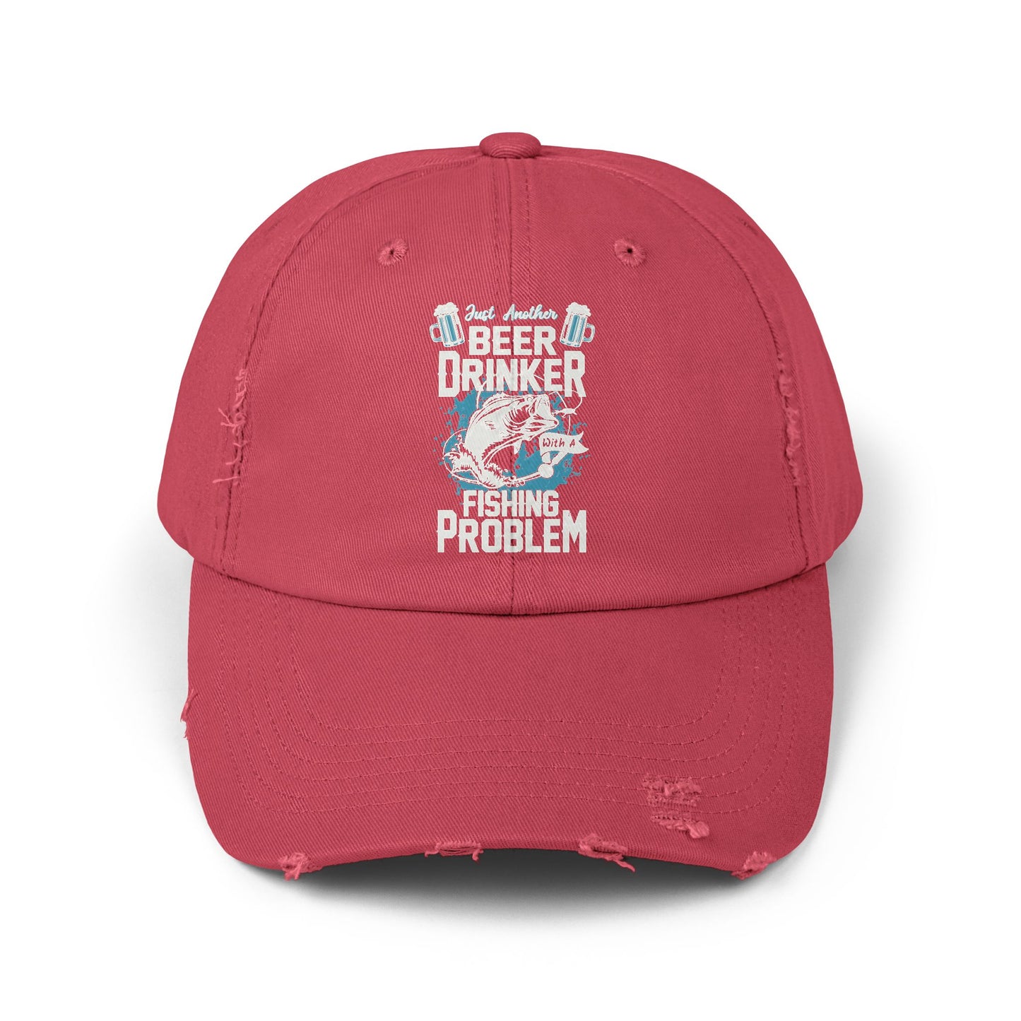 "Fishing Problem" Distressed Fishing Cap