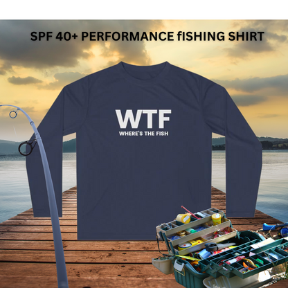 WTF? Where's the Fish Sun Protection Fishing Shirt