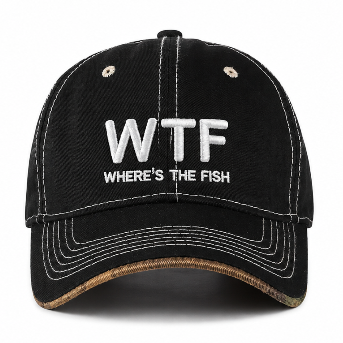 NEW - "Embroidered" WTF Fishing Caps