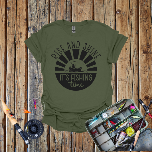 Rise and Shine Fishing Time T-Shirt