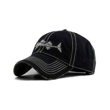 Reel Style 100% Cotton Fishbone Cap