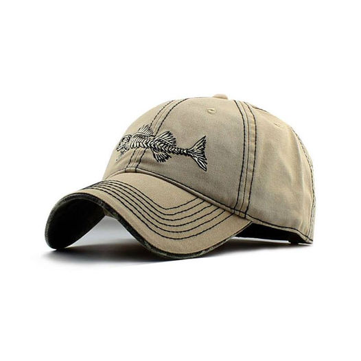 Reel Style 100% Cotton Fishbone Cap - Buy 2 get 1 FREE!