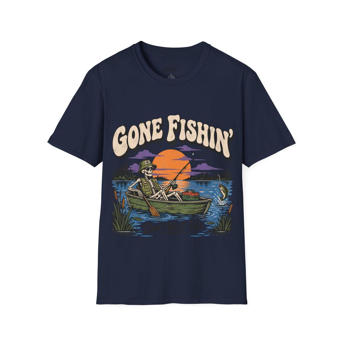 "Gone Fishing - Dont Wait Up" T-Shirt for Anglers