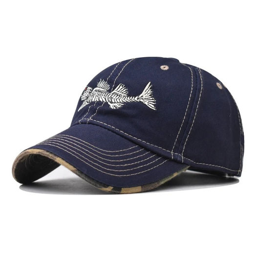 Reel Style 100% Cotton Fishbone Cap - Buy 2 get 1 FREE!