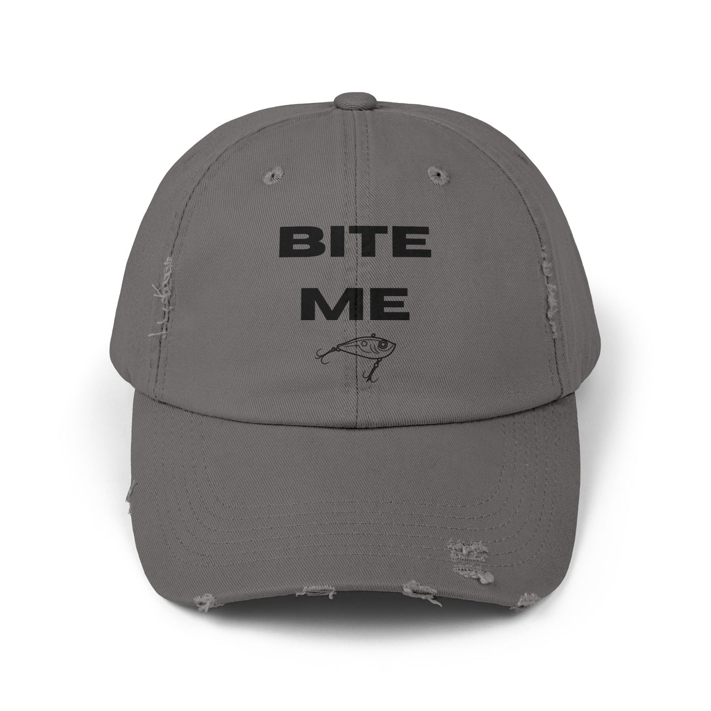 Bite Me (jig) Unisex Distressed Cap