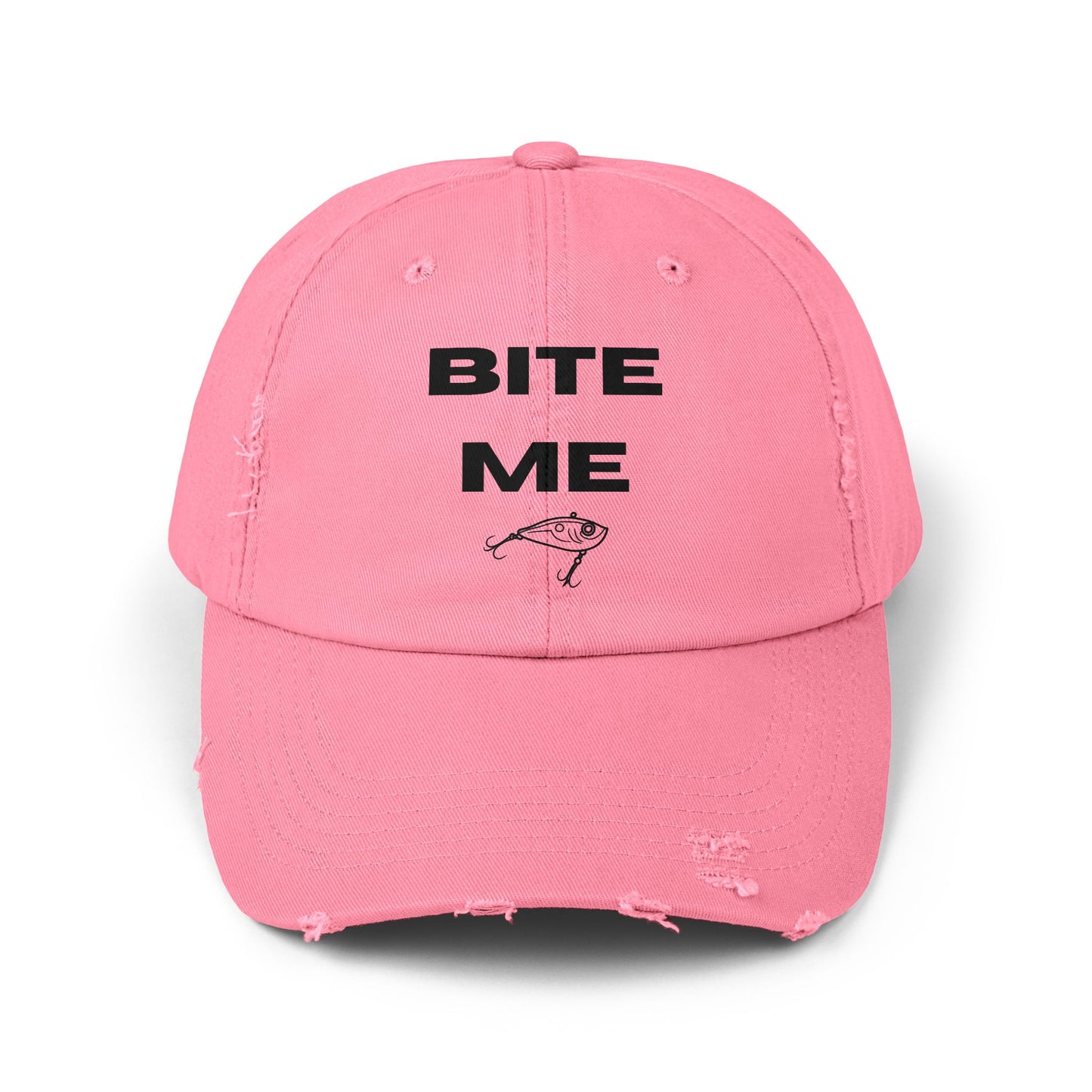 Bite Me (jig) Unisex Distressed Cap