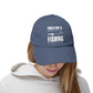 "Fishing is Importanter" Distressed Fishing Cap