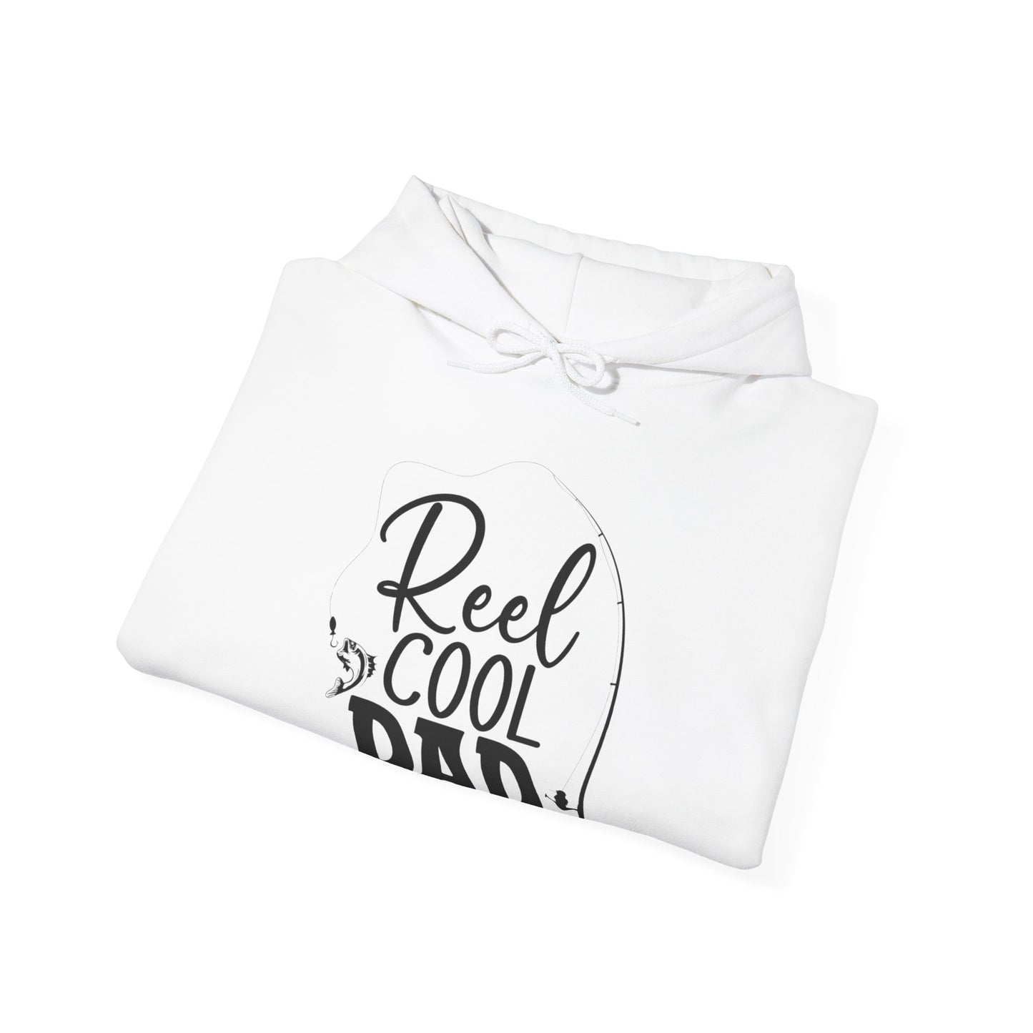 "Reel Cool Dad" Unisex Heavy Blend™ Hooded Sweatshirt