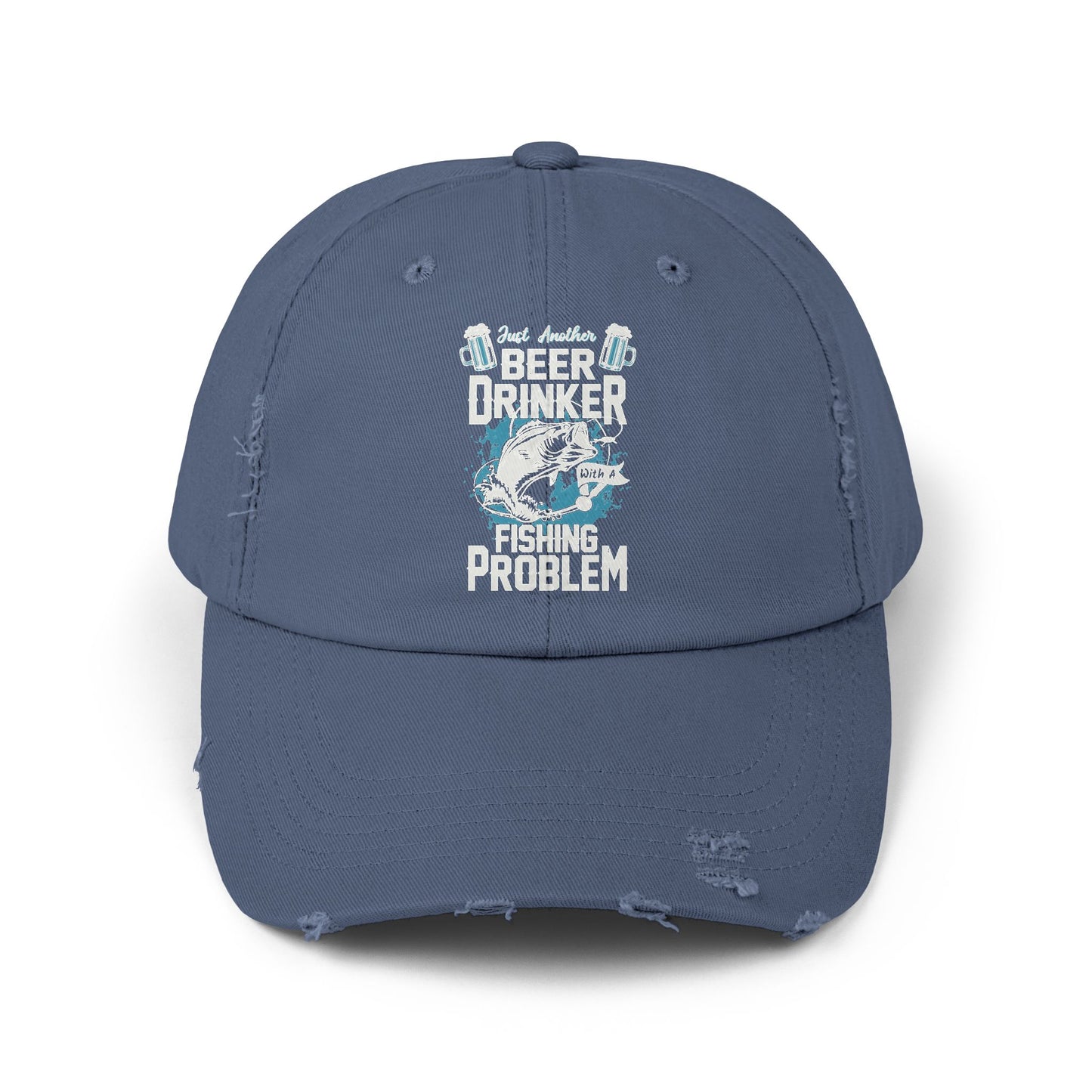 "Fishing Problem" Distressed Fishing Cap