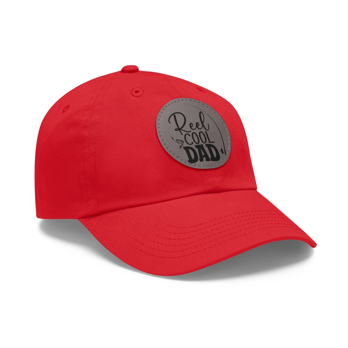 Reel Cool Dad Hat with Leather Patch (Round)