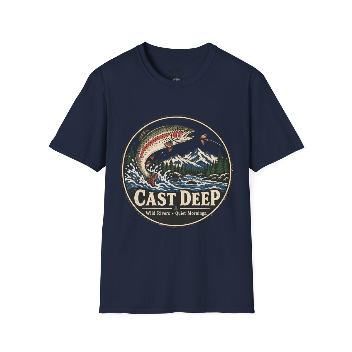 "Cast Deep Fly Fishing" T-Shirt for Anglers