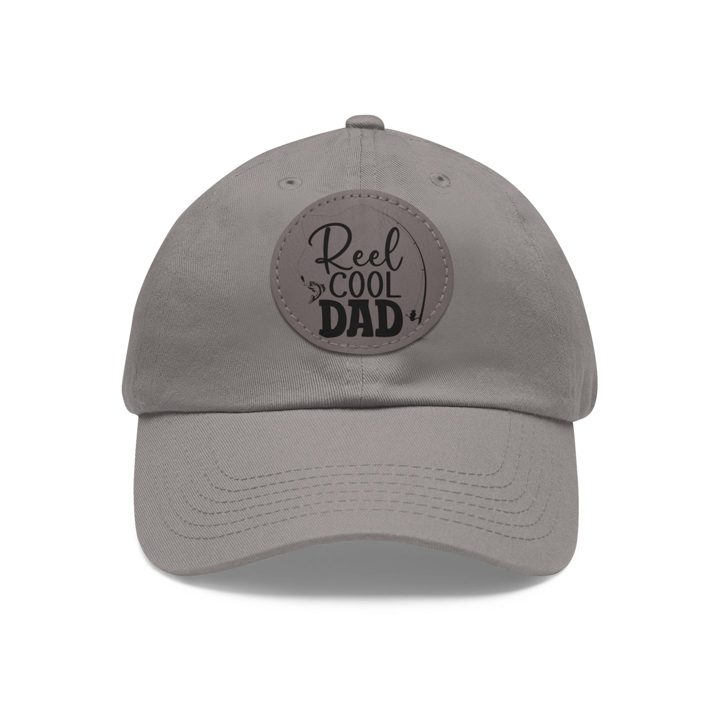 Reel Cool Dad Hat with Leather Patch (Round)