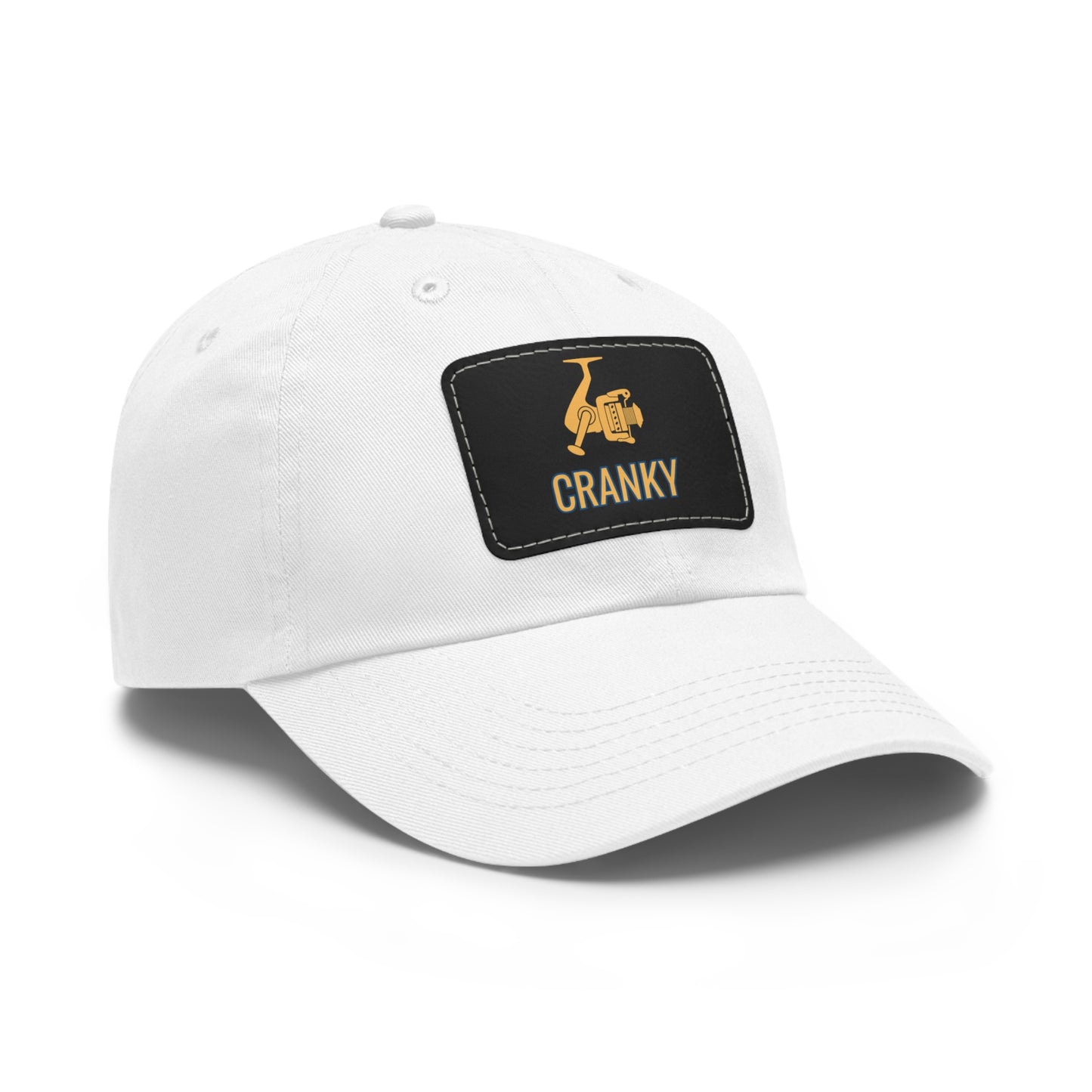 Cranky Dad Hat with Leather Patch (Rectangle)