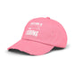 "Fishing is Importanter" Distressed Fishing Cap