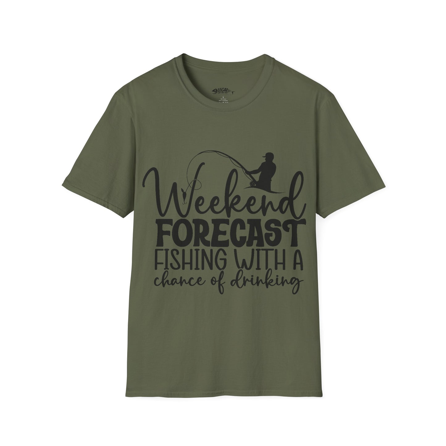 "Weekend Forcast" T-Shirt for Anglers