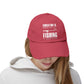 "Fishing is Importanter" Distressed Fishing Cap