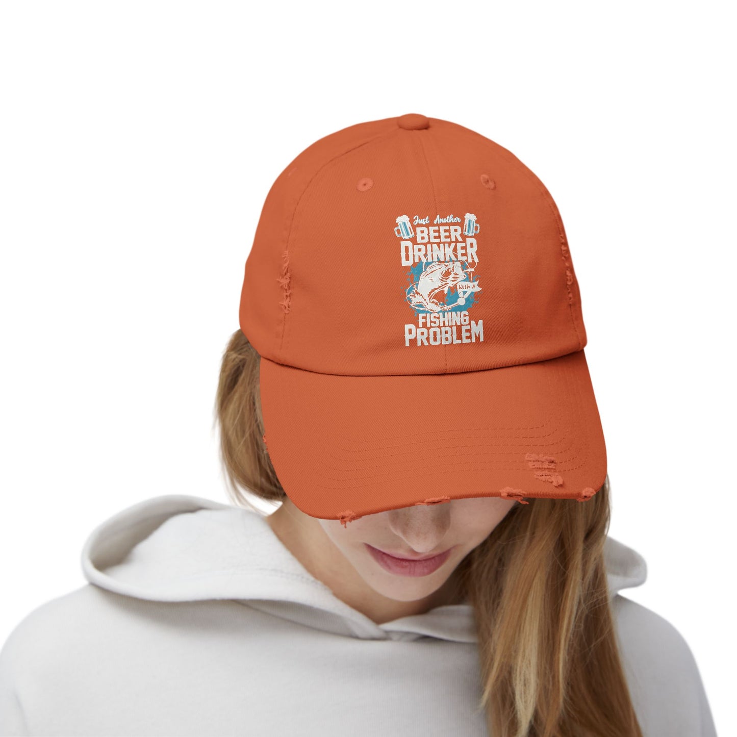 "Fishing Problem" Distressed Fishing Cap