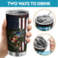 1pc Stars, Stripes & Bass Coffee Tumbler  - Buy 2 Get One FREE!