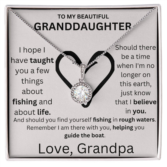 Granddaughter - Rough Waters Eternal Hope Necklace (Grandpa)