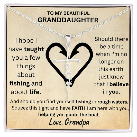 Granddaughter Faith Cross Neckless - from Grandpa