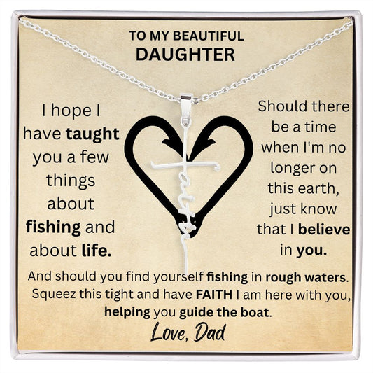 Daughter Faith Cross Neckless - from Dad