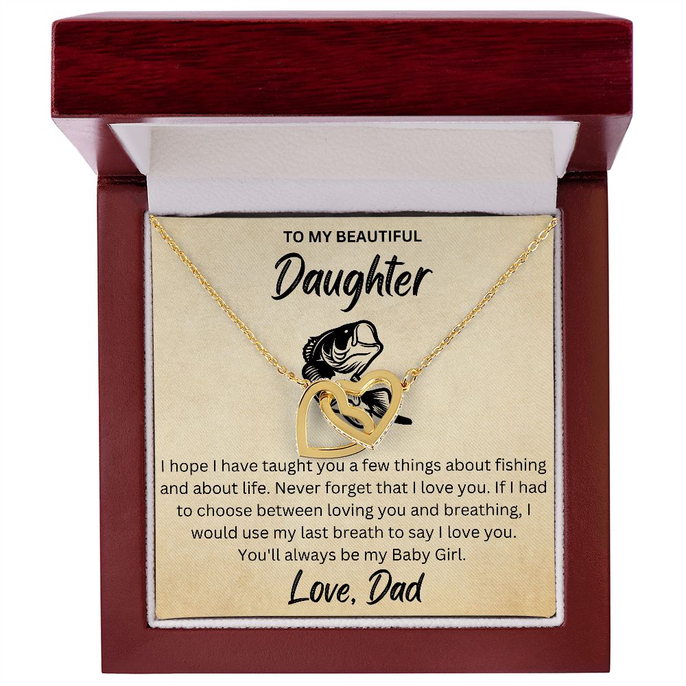 Daughter Gift Necklace from Fisherman Dad