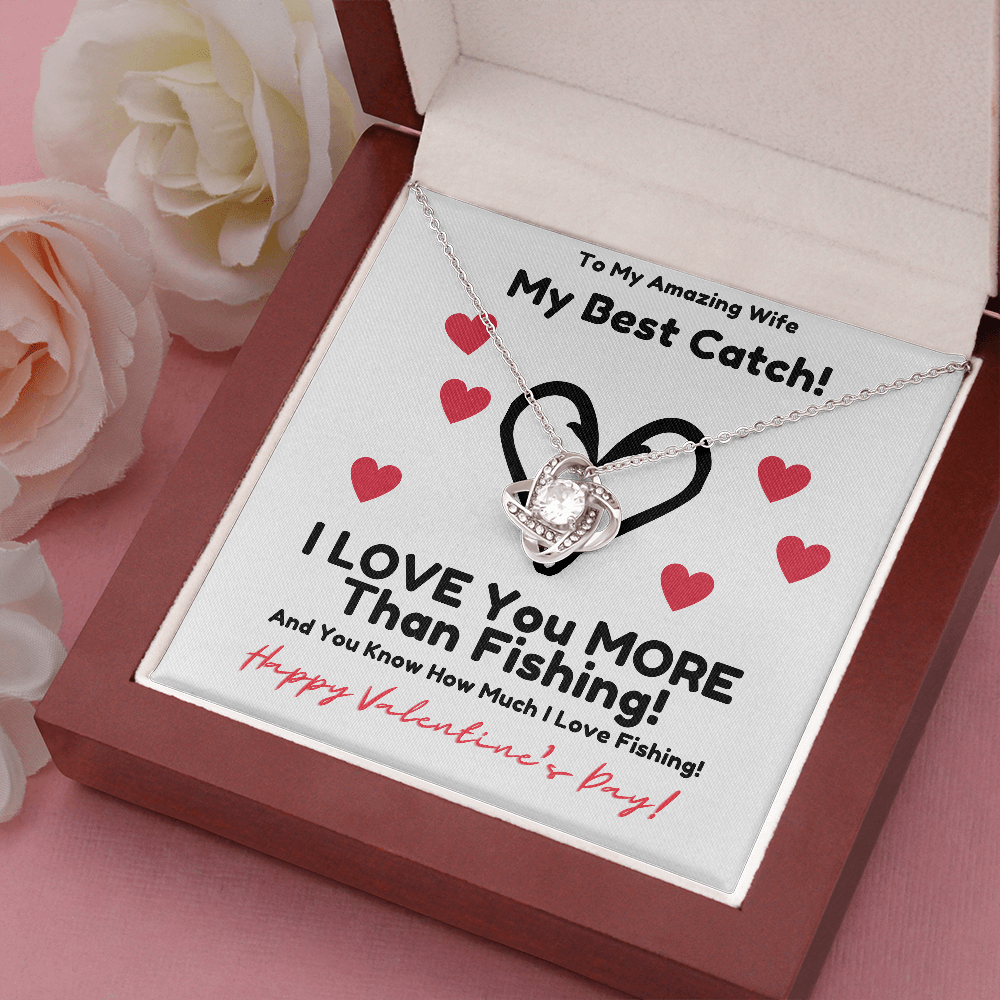 Valentines - Best Catch Love Knot Necklace