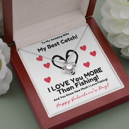 Valentines - Best Catch Love Knot Necklace