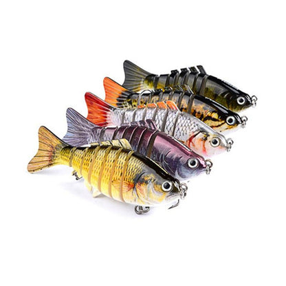 5pk of 7 Segment Lifelike Crankbaits